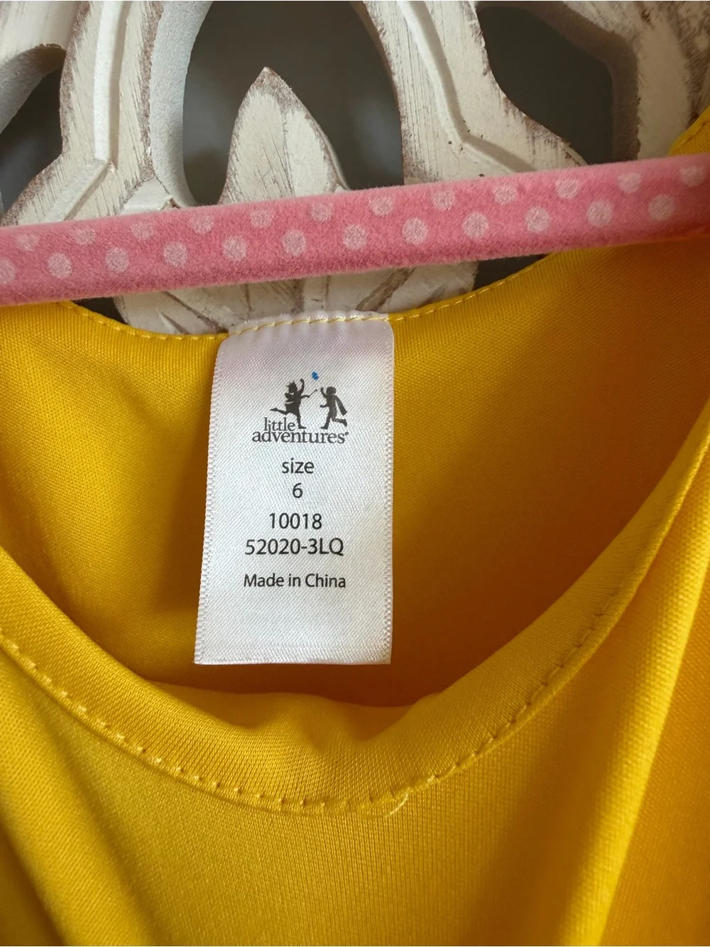 Little Adventures Belle Princess Dress Costume Size 6 Yellow Rose